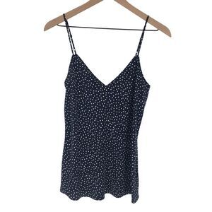 Frame Denim Blue Fitted Sleeveless Camisole